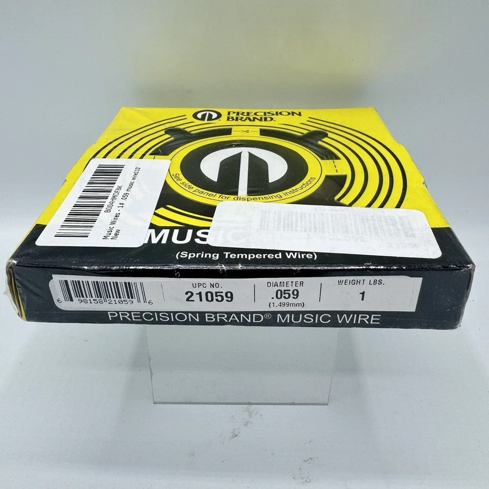 Precision Brand 21059 Music Wire .059 Spring Tempered 1 lb 144 ft Steel Wire
